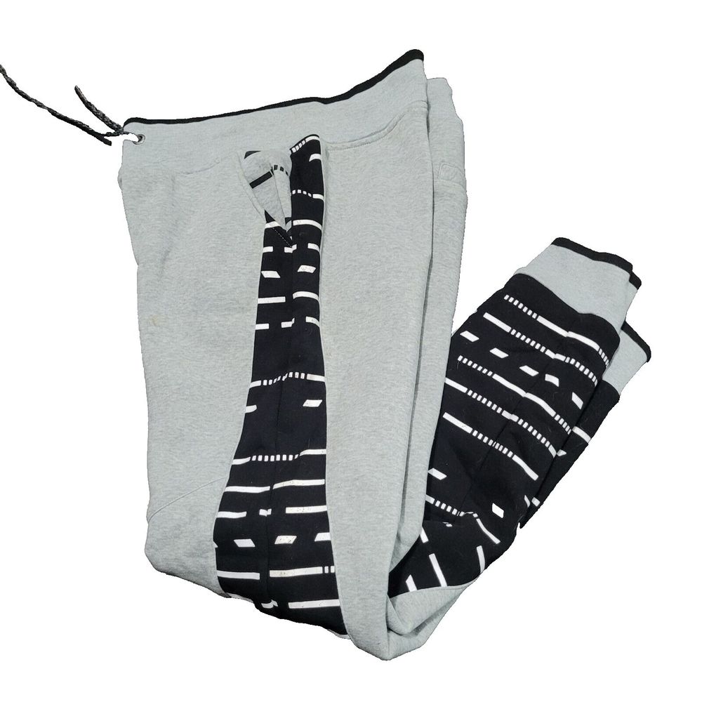 NWT Brooklyn Standard Joggers XL (36Wx31L) Adult Fleece Drawstring Gray Black - Picture 2 of 9